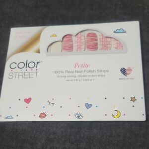 Color Street Petite Nail Strips in Pink and White